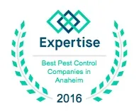 Expertise award 2016 - best pest control companies in Anaheim